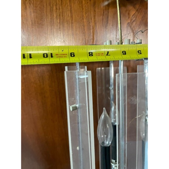 Stunning vintage lucite hanging lighting - Picture 5 of 6